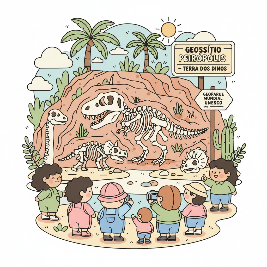 Geossítio Peirópolis colorido