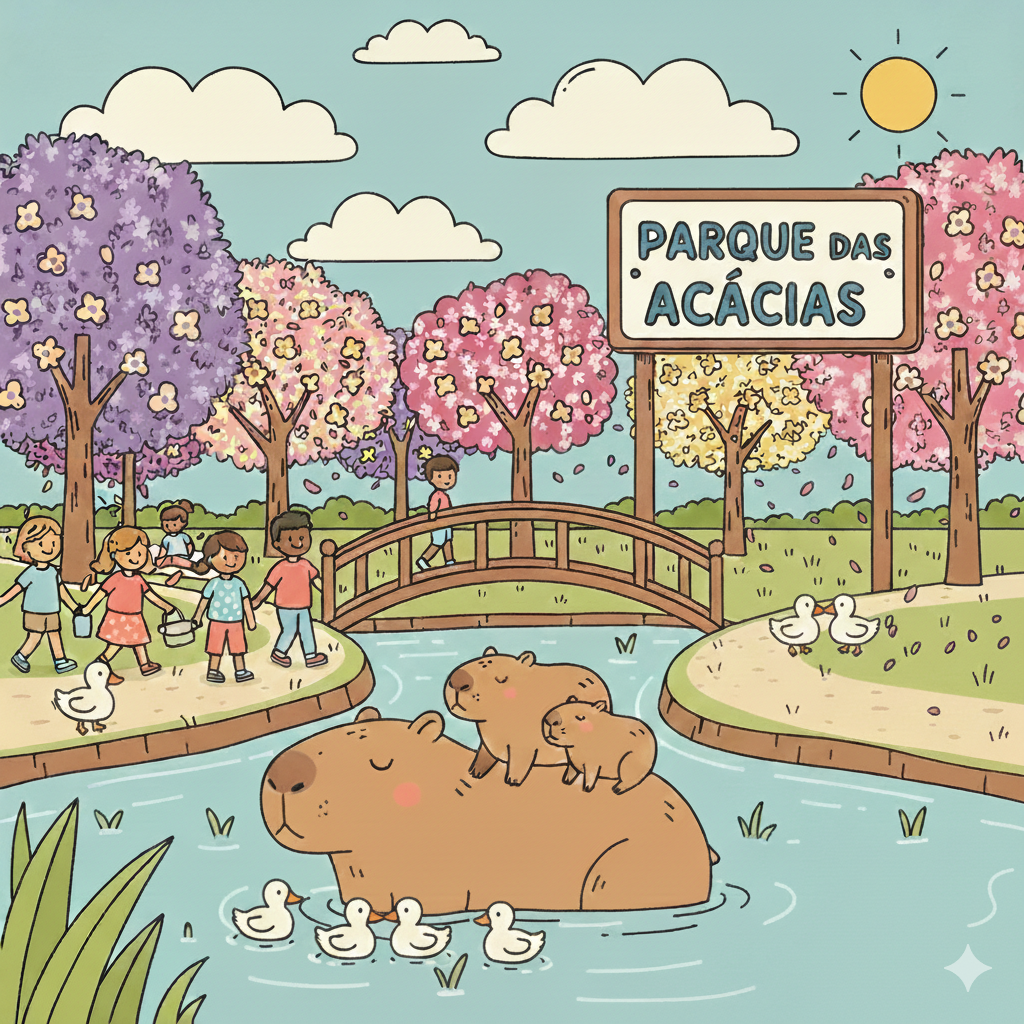 Parque das Acácias colorido